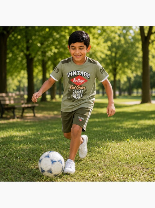 Lee Cooper - Ensemble t-shirt motif et short Garçon - Kiabi