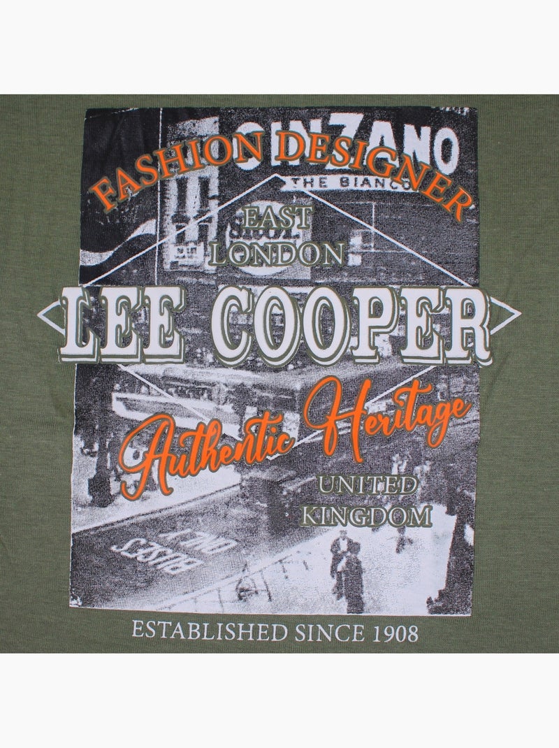 Lee Cooper - Ensemble t-shirt motif et short Garçon Vert - Kiabi