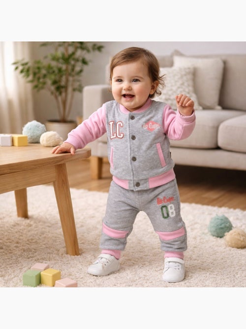Lee Cooper - Ensemble veste et pantalon jogging b?b? fille - Kiabi