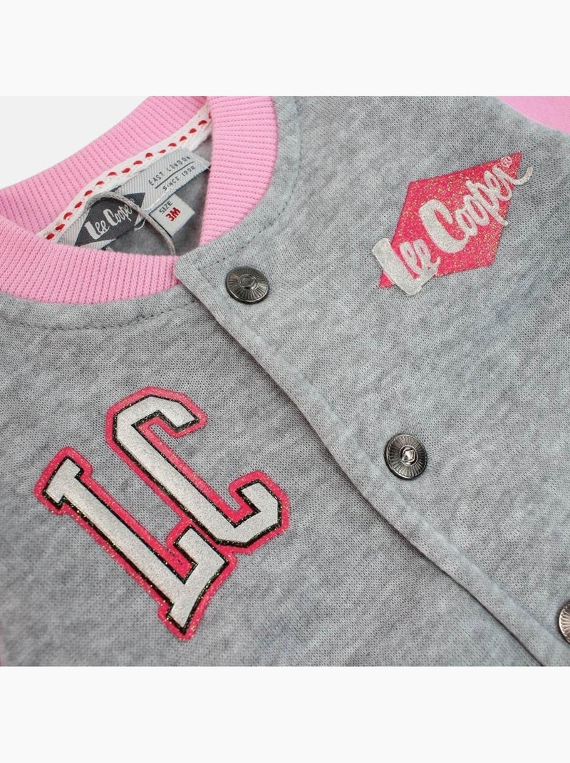 Lee Cooper - Ensemble veste et pantalon jogging b?b? fille Gris - Kiabi
