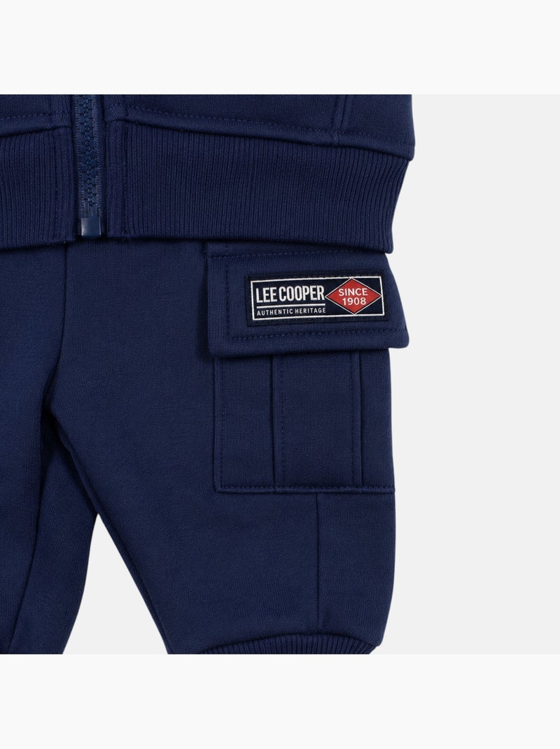 Lee cooper - ensemble veste zippée à capuche et jogging Bleu marine - Kiabi
