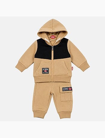 Lee cooper - ensemble veste zippée à capuche et pantalon de jogging, poche kangourou