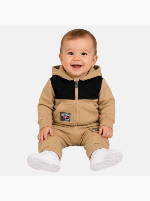 Lee cooper - ensemble veste zippée à capuche et pantalon de jogging, poche kangourou - Kiabi Lee cooper - ensemble veste zippée à capuche et pantalon de jogging, poche kangourou - Kiabi