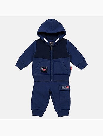 Lee cooper - ensemble veste zippée à capuche et pantalon de jogging, poche kangourou