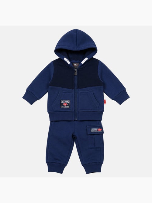 Lee cooper - ensemble veste zippée à capuche et pantalon de jogging, poche kangourou - Kiabi Lee cooper - ensemble veste zippée à capuche et pantalon de jogging, poche kangourou - Kiabi