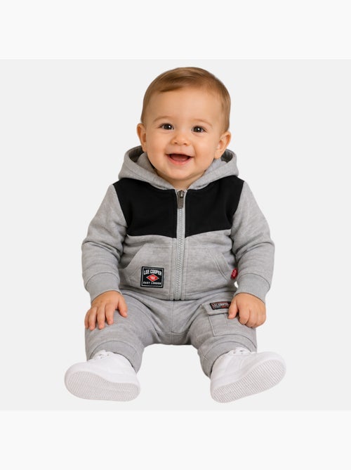 Lee cooper - ensemble veste zippée à capuche et pantalon de jogging, poche kangourou - Kiabi Lee cooper - ensemble veste zippée à capuche et pantalon de jogging, poche kangourou - Kiabi