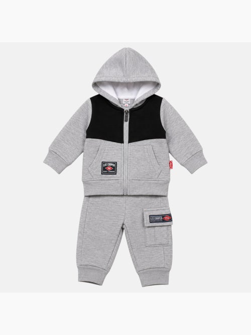 Lee cooper - ensemble veste zippée à capuche et pantalon de jogging, poche kangourou - Kiabi Lee cooper - ensemble veste zippée à capuche et pantalon de jogging, poche kangourou - Kiabi