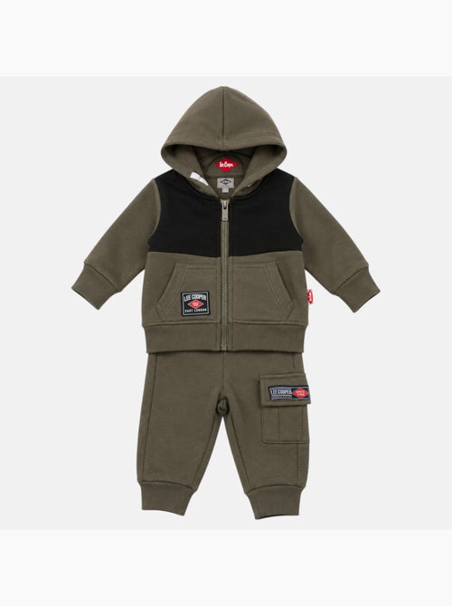 Lee cooper - ensemble veste zippée à capuche et pantalon de jogging, poche kangourou - Kiabi Lee cooper - ensemble veste zippée à capuche et pantalon de jogging, poche kangourou - Kiabi