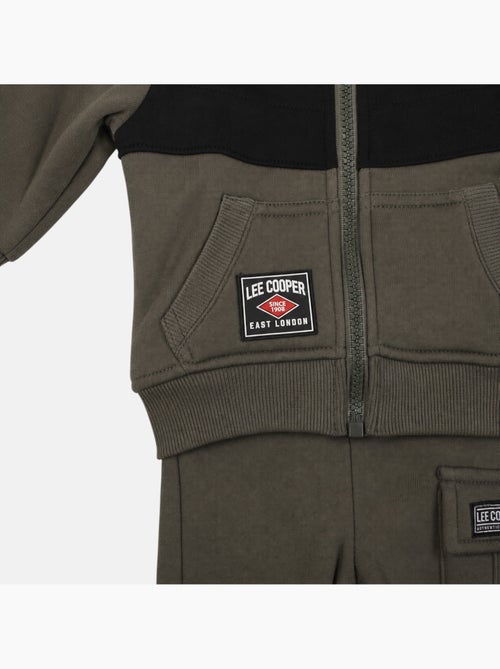Lee cooper - ensemble veste zippée à capuche et pantalon de jogging, poche kangourou - Kiabi Lee cooper - ensemble veste zippée à capuche et pantalon de jogging, poche kangourou - Kiabi