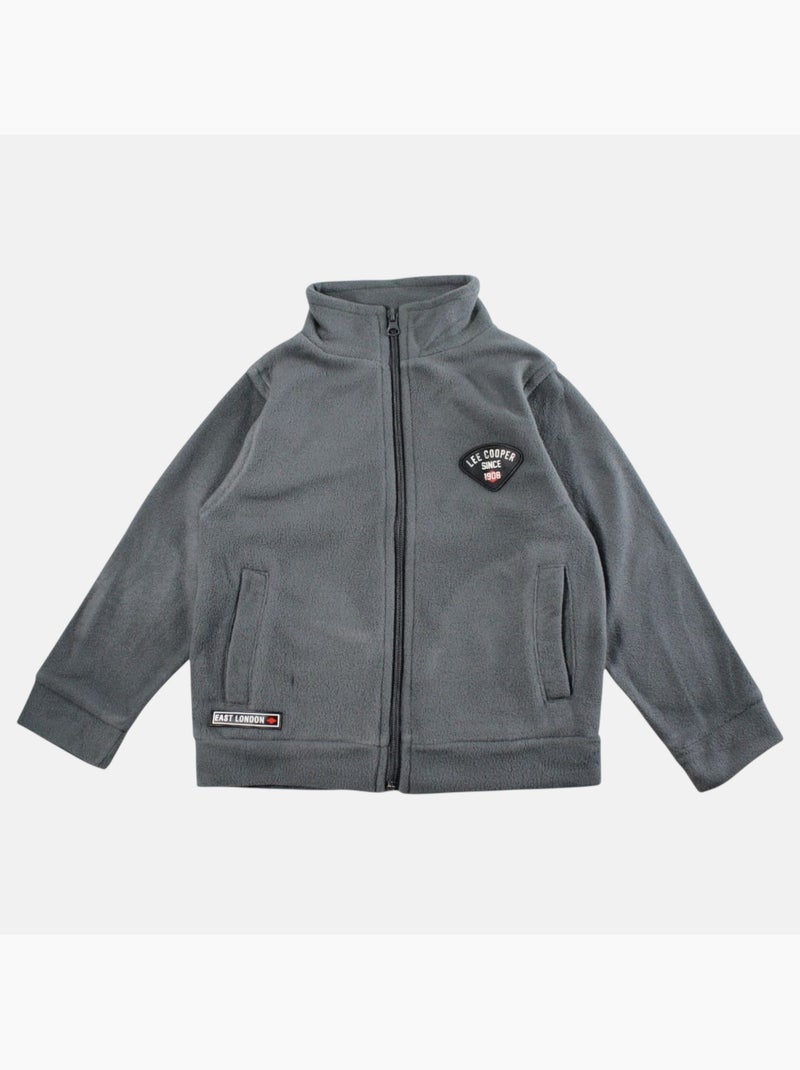 Lee Cooper - Fleece jas  jongen Grijs - Kiabi