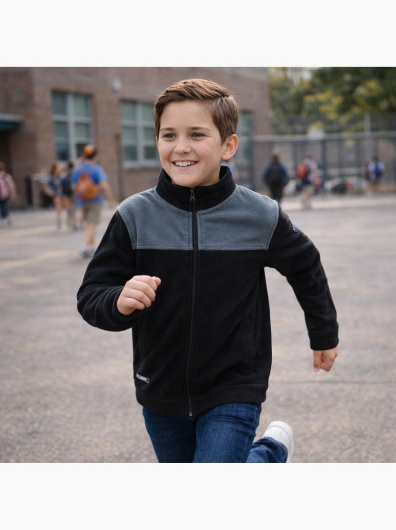 Lee Cooper - Fleece jas  jongen Zwart - Kiabi