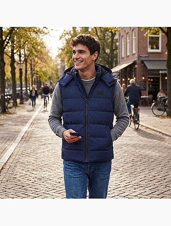 Lee cooper - gewatteerde herenbodywarmer