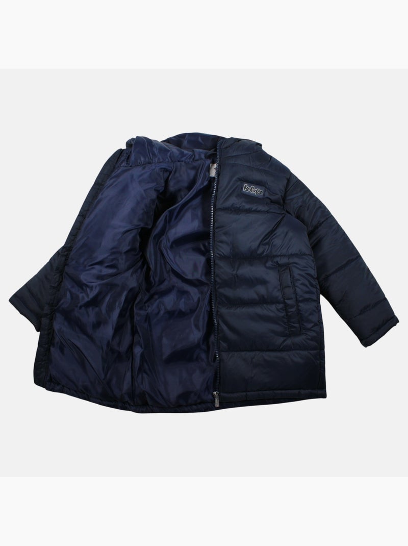Lee cooper -  gewatteerde jas voor jongens Marineblauw - Kiabi