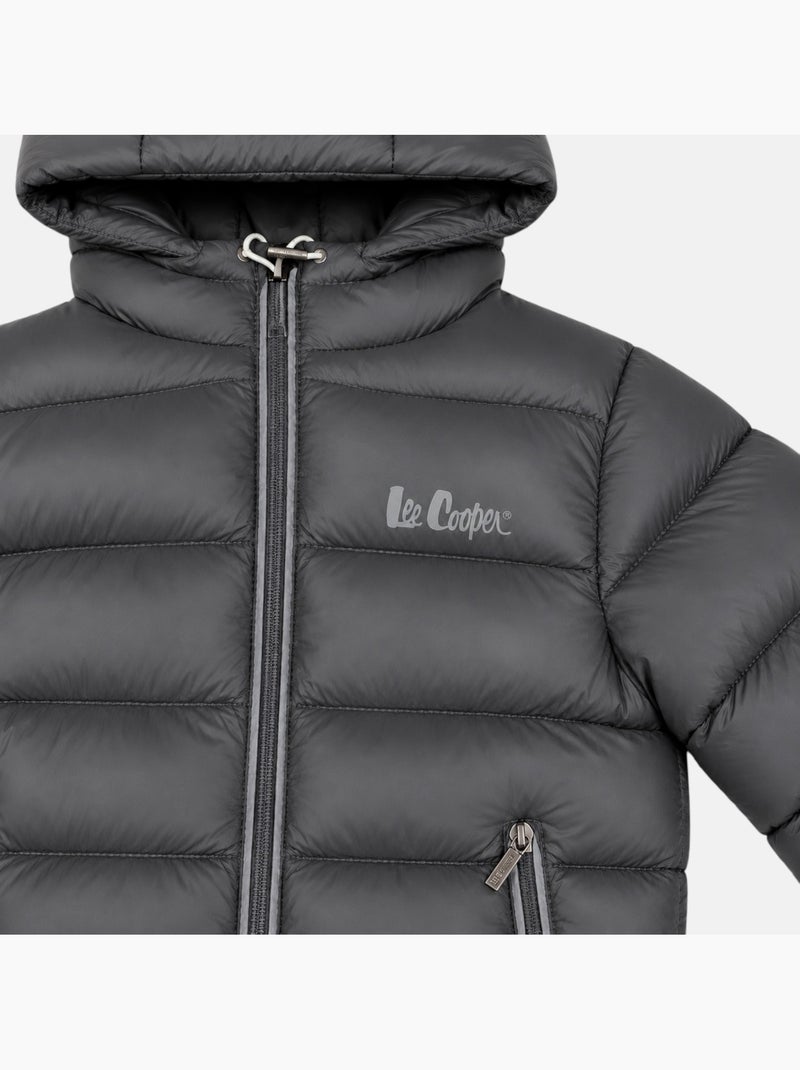 Lee cooper - gewatteerde jongensjas Grijs - Kiabi