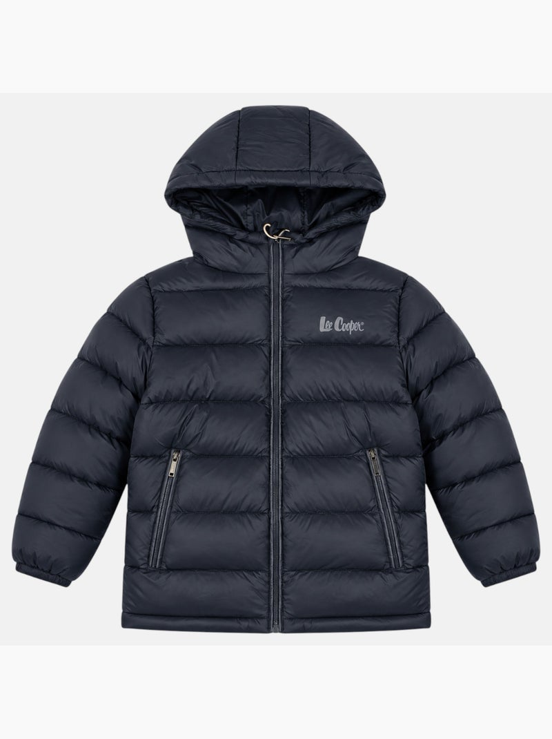 Lee cooper - gewatteerde jongensjas Zwart - Kiabi