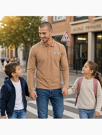 Lee Cooper - heren polo met lange