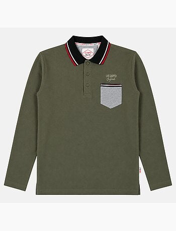 Lee Cooper - heren polo met lange mouwen