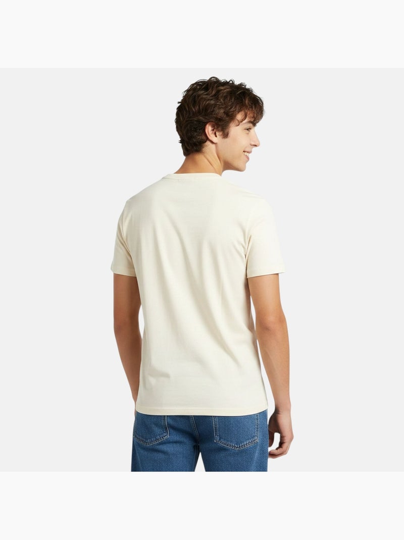 Lee Cooper - Heren T-shirt LEE COOPER met korte mouwen Ecru - Kiabi