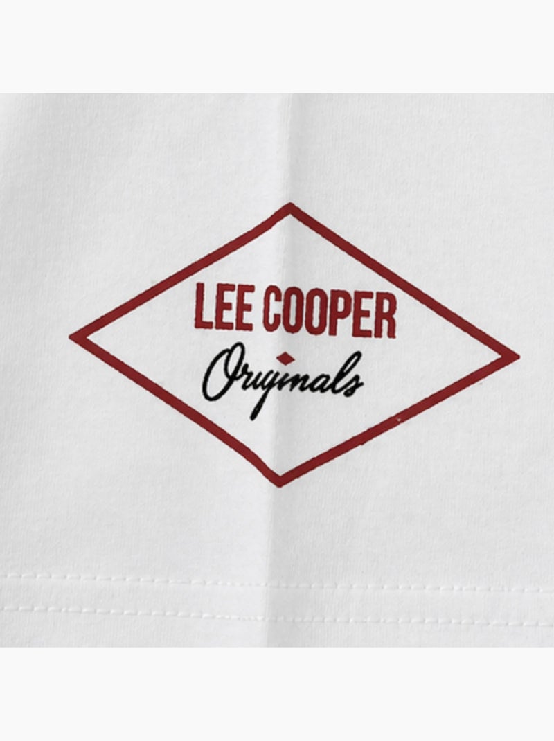 Lee Cooper - Heren T-shirt LEE COOPER met korte mouwen Wit - Kiabi