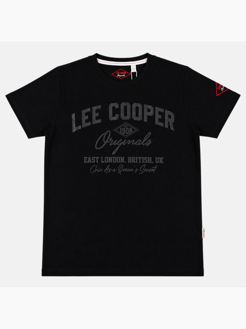 Lee Cooper - Heren T-shirt LEE COOPER met korte mouwen Zwart - Kiabi