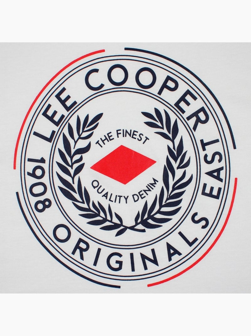 Lee Cooper -  heren T shirt met korte mouwen Wit - Kiabi