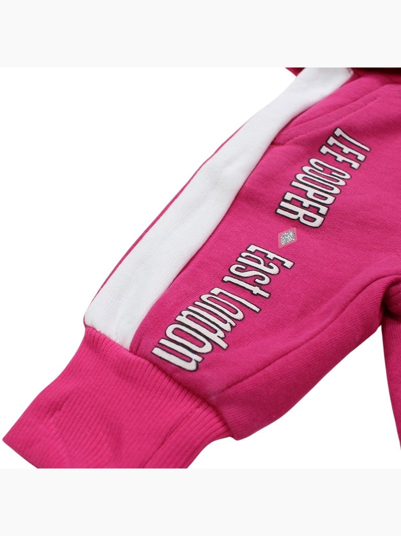 Lee Cooper - Hoodie en joggingbroek Fuchsia roze - Kiabi