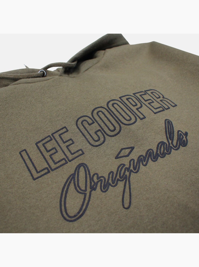 Lee Cooper - Hoodie  heren Kaki - Kiabi