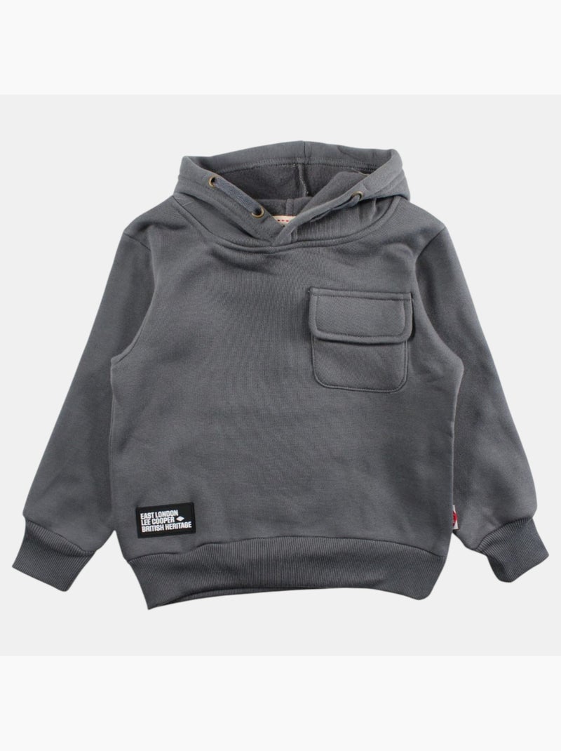 Lee Cooper - Hoodie jongen bedrukt Antracietgrijs - Kiabi