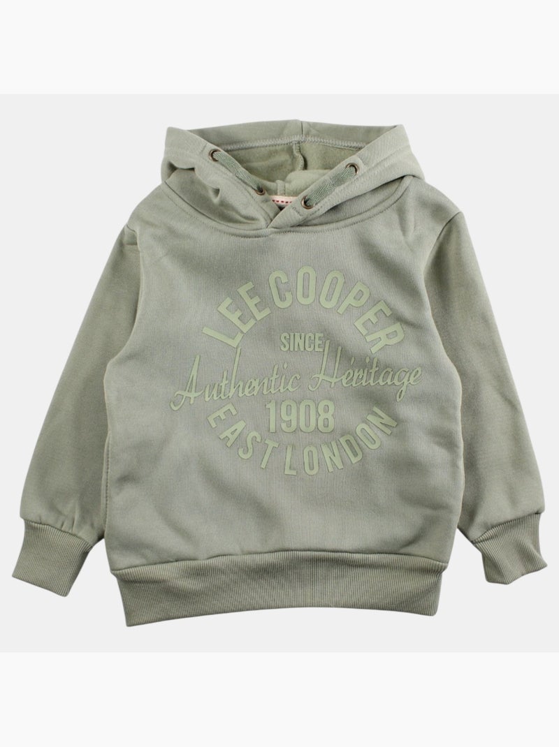 Lee Cooper - Hoodie jongen bedrukt Groen - Kiabi