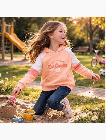 Lee Cooper - Hoodie meisje bedrukt