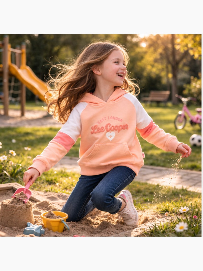Lee Cooper - Hoodie meisje bedrukt Roze - Kiabi