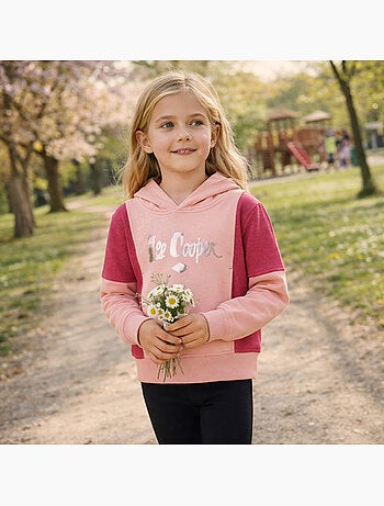 Lee Cooper - Hoodie meisje bedrukt