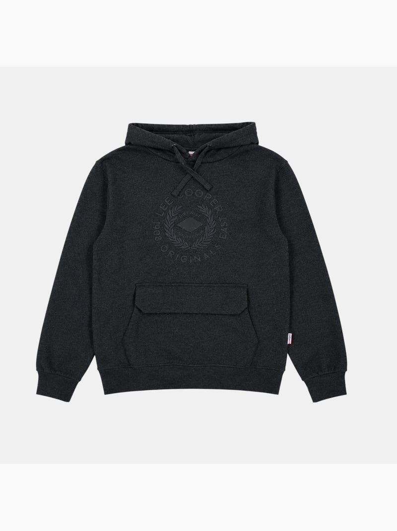 Lee cooper -  hoodie voor heren ontworpen Antracietgrijs - Kiabi