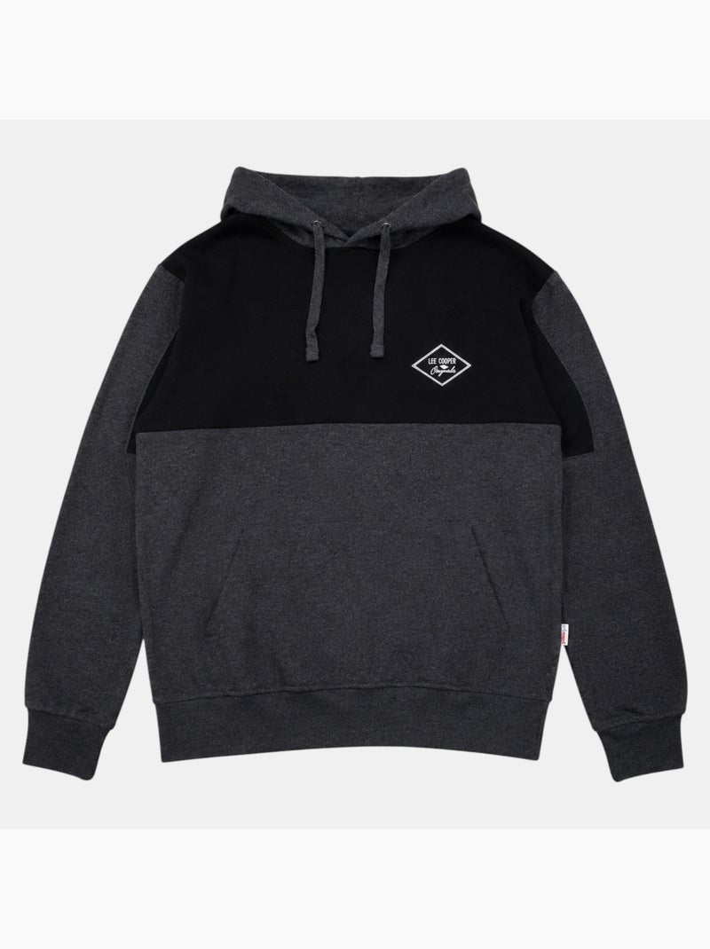 Lee cooper -  hoodie voor heren ontworpen Antracietgrijs - Kiabi