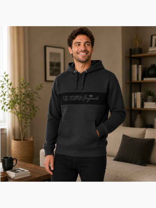 Lee cooper -  hoodie voor heren ontworpen - Kiabi