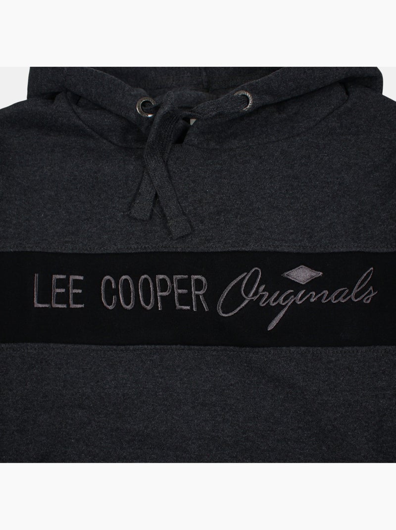 Lee cooper -  hoodie voor heren ontworpen Antracietgrijs - Kiabi