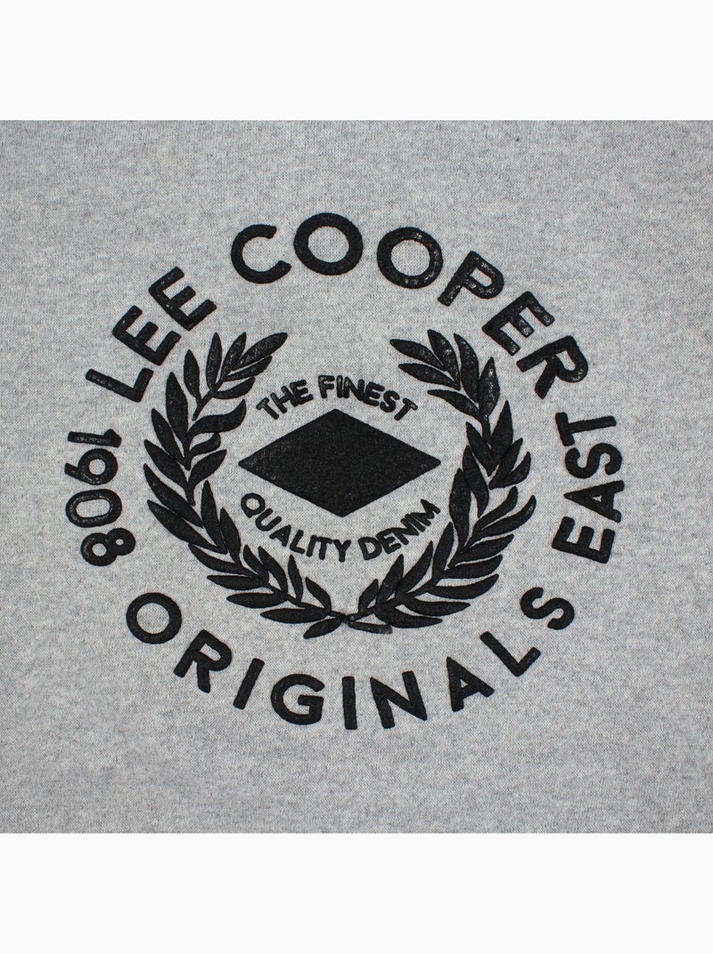 Lee cooper -  hoodie voor heren ontworpen Grijs - Kiabi