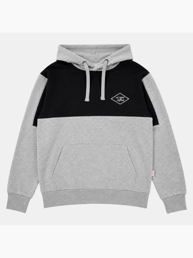 Lee cooper -  hoodie voor heren ontworpen Grijs - Kiabi