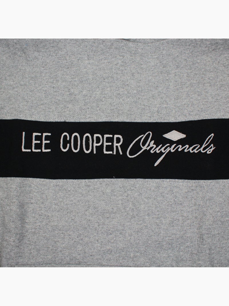 Lee cooper -  hoodie voor heren ontworpen Grijs - Kiabi