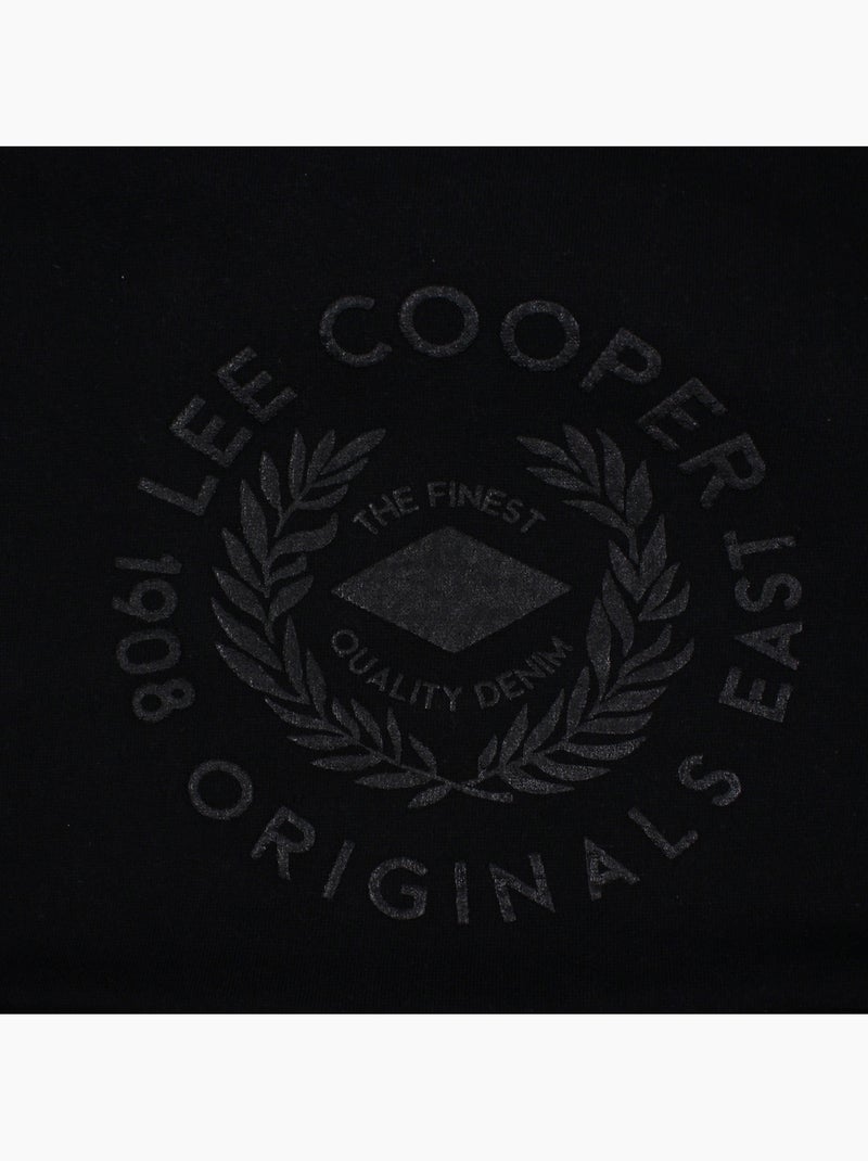 Lee cooper -  hoodie voor heren ontworpen Zwart - Kiabi