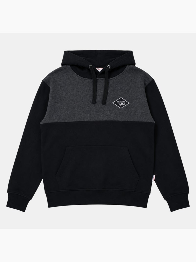 Lee cooper -  hoodie voor heren ontworpen Zwart - Kiabi