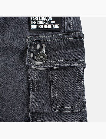 Lee cooper - jean cargo taille élastique à cordon, coupe décontractée