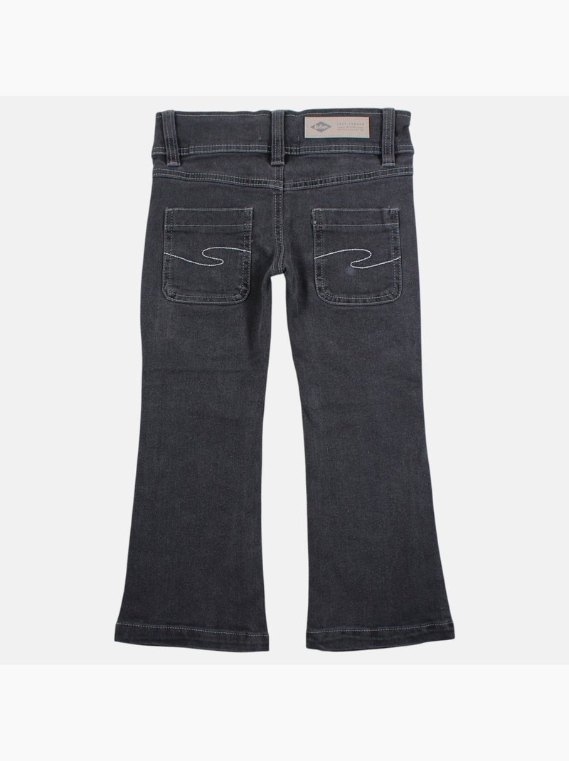 Lee cooper - jean coupe large, taille haute boutonnée Gris - Kiabi
