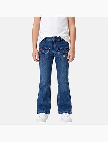 Lee cooper - jean coupe large, taille haute et fermeture boutonnée