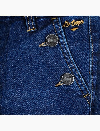 Lee cooper - jean coupe large, taille haute et fermeture boutonnée
