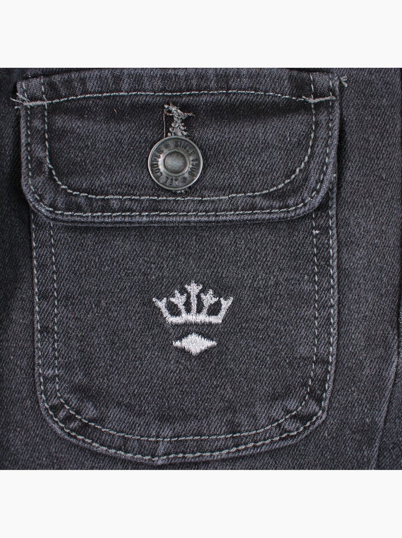 Lee cooper - jean met wijde pasvorm, hoge taille en knoopsluiting Grijs - Kiabi