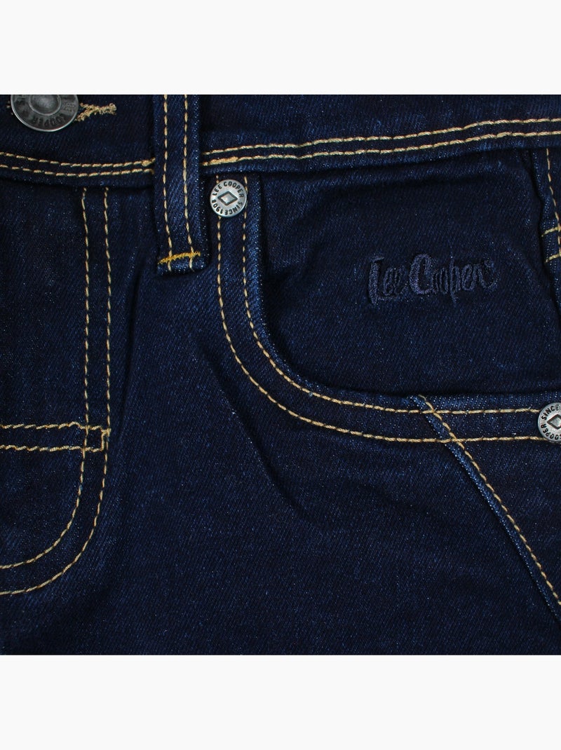 Lee cooper - jean slim 5 poches, coupe droite Bleu marine - Kiabi