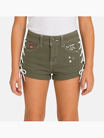 Lee Cooper - Jeans short meisje met gevlochten detail