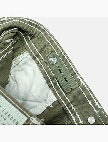 Lee Cooper - Jeans short meisje met gevlochten detail