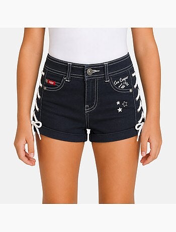 Lee Cooper - Jeans short meisje met gevlochten detail
